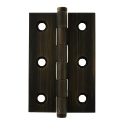 76mm (3'') Washered Butt Hinges Pair - Urban Bronze (77303)