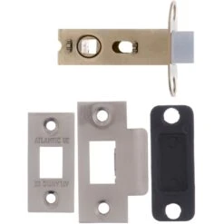 63mm (2.5'') Bolt Through Tubular Latch - Satin Nickel (77236)