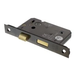 76mm (3'') Bathroom Lock - Black Nickel (77771)