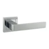 Status Montana Designer Square Lever Door Handle - Polished Chrome (77199)