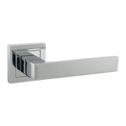 Status Montana Designer Square Lever Door Handle - Polished Chrome (77199)