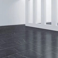 Black Marble - Industry Tile Water-resistant 8mm Laminate Flooring (84220) -Oak Door Store 1579876127 79301800