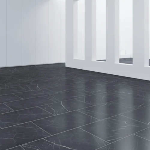 Black Marble - Industry Tile Water-resistant 8mm Laminate Flooring (84220) -Oak Door Store 1579876127 79301800