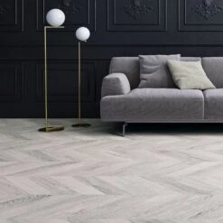 Light Grey - Masterpieces Water-resistant 8mm Matt Laminate Flooring (84209)