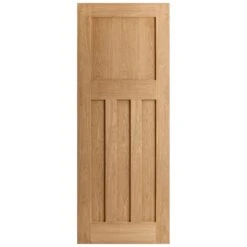 Oak Internal Unfinished 1930's DX 4 Panel FD30 Fire Door (84451) -Oak Door Store 1581005976 36539500