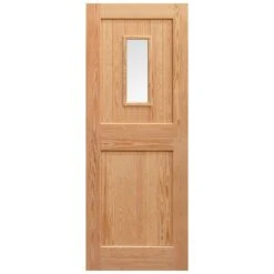 External Solid Pine Unfinished 2P 1L Clear Glass Stable Door (LOLSD) 7 External Solid Pine Unfinished 2P 1L Clear Glass Stable Door (LOLSD) -Oak Door Store 1582215892 43735300