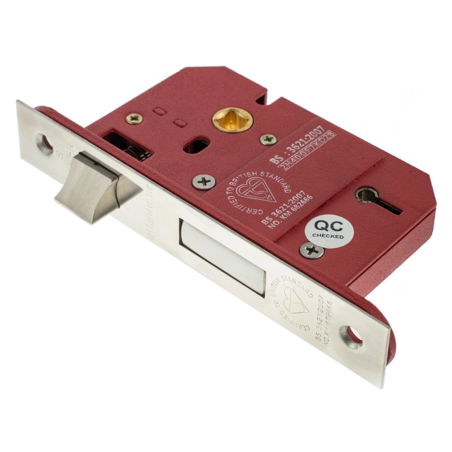 63mm (2.5'') BS 5-Lever Key Sashlock - Polished Chrome (85510) 2 63mm (2.5'') BS 5-Lever Key Sashlock - Polished Chrome (85510) - Image 2