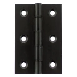 76mm (3'') Washered Hinges - Matt Black (85605)