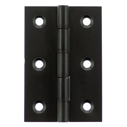 76mm (3'') Washered Hinges - Matt Black (85605)