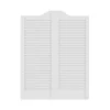 28mm White Painted Cafe Style Ranch Louvre Door Pair