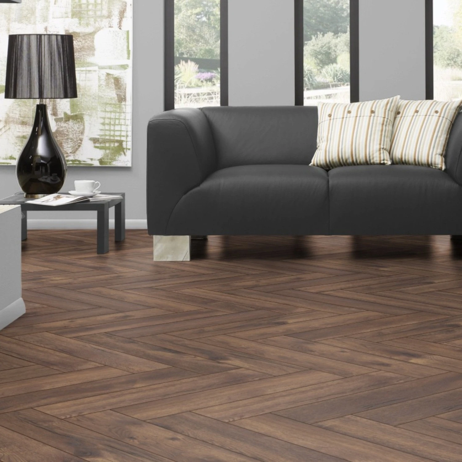 Calais Oak - Herringbone 8mm Laminate Flooring (89186) 1 Calais Oak - Herringbone 8mm Laminate Flooring (89186)