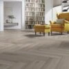 Oak Silver - Herringbone 8mm Laminate Flooring (89187)