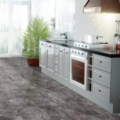 Agios Scuro - Lustre Stone 8mm High Gloss Laminate Flooring (91933) -Oak Door Store 1618491660 34906800