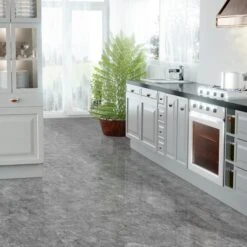 Elounda Cinzento - Lustre Stone 8mm High Gloss Laminate Flooring (91938)