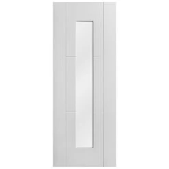 White Internal Primed Trent 1 Light Obscure Glass Door (107890) -Oak Door Store 1633519949 45178300