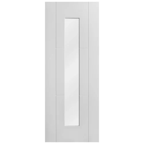 White Internal Primed Trent 1 Light Obscure Glass Door (107890) -Oak Door Store 1633519949 45178300
