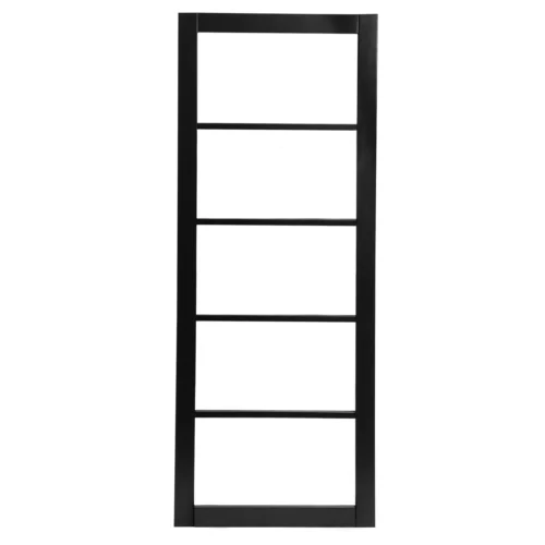Graphite Black Internal Fully Finished Industrial Studio 5 Light Clear Glass Door (105836) -Oak Door Store 1633617705 93179400