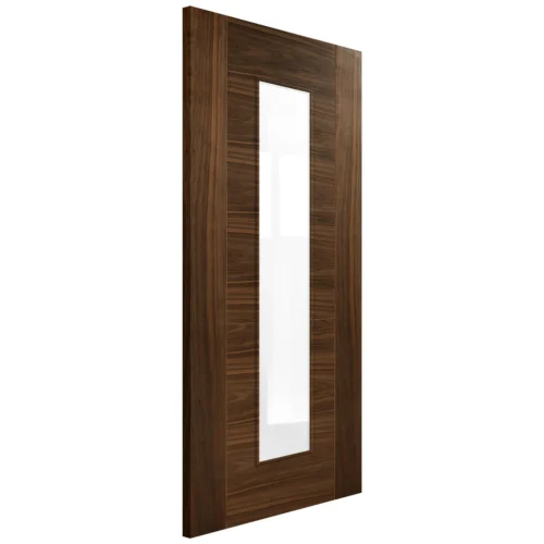 Internal Walnut Fully Finished Milano 1 Light Clear Glass Door (107900) 7 Internal Walnut Fully Finished Milano 1 Light Clear Glass Door (107900) -Oak Door Store 1633702216 32410800