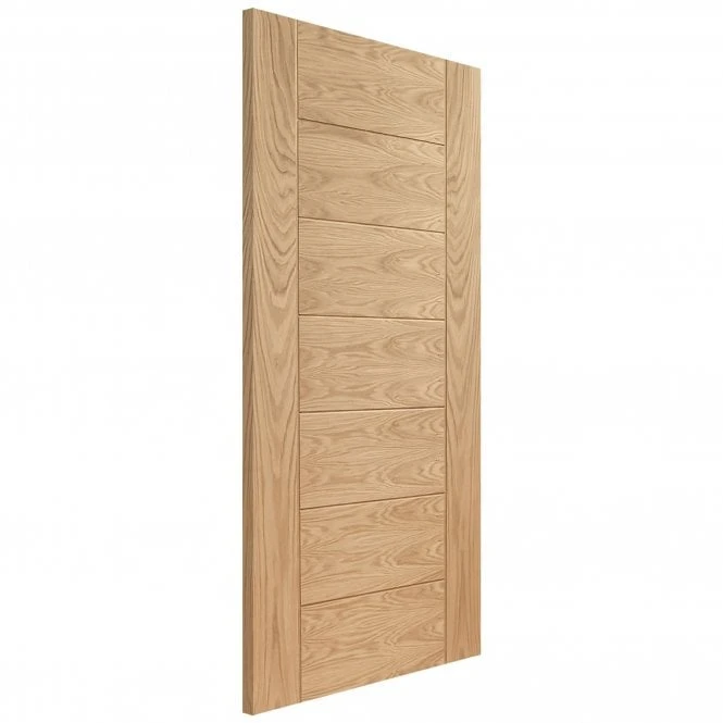 Oak Internal Fully Finished Pedrena 7 Panel FD30 Fire Door (93639) 2 Oak Internal Fully Finished Pedrena 7 Panel FD30 Fire Door (93639) - Image 2