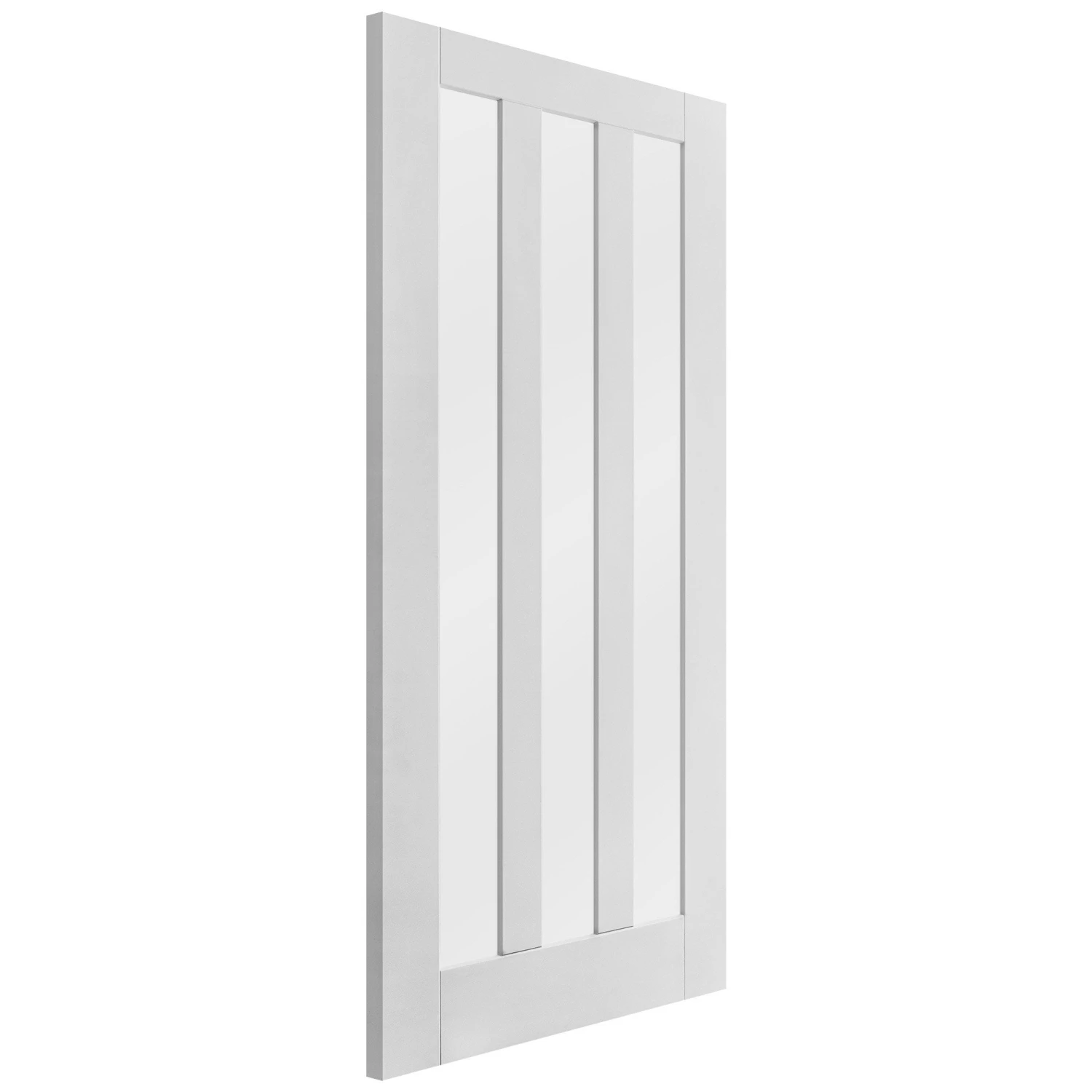 White Internal Primed Ashton 3 Light Obscure Glass Door (107987) 4 White Internal Primed Ashton 3 Light Obscure Glass Door (107987) - Image 4