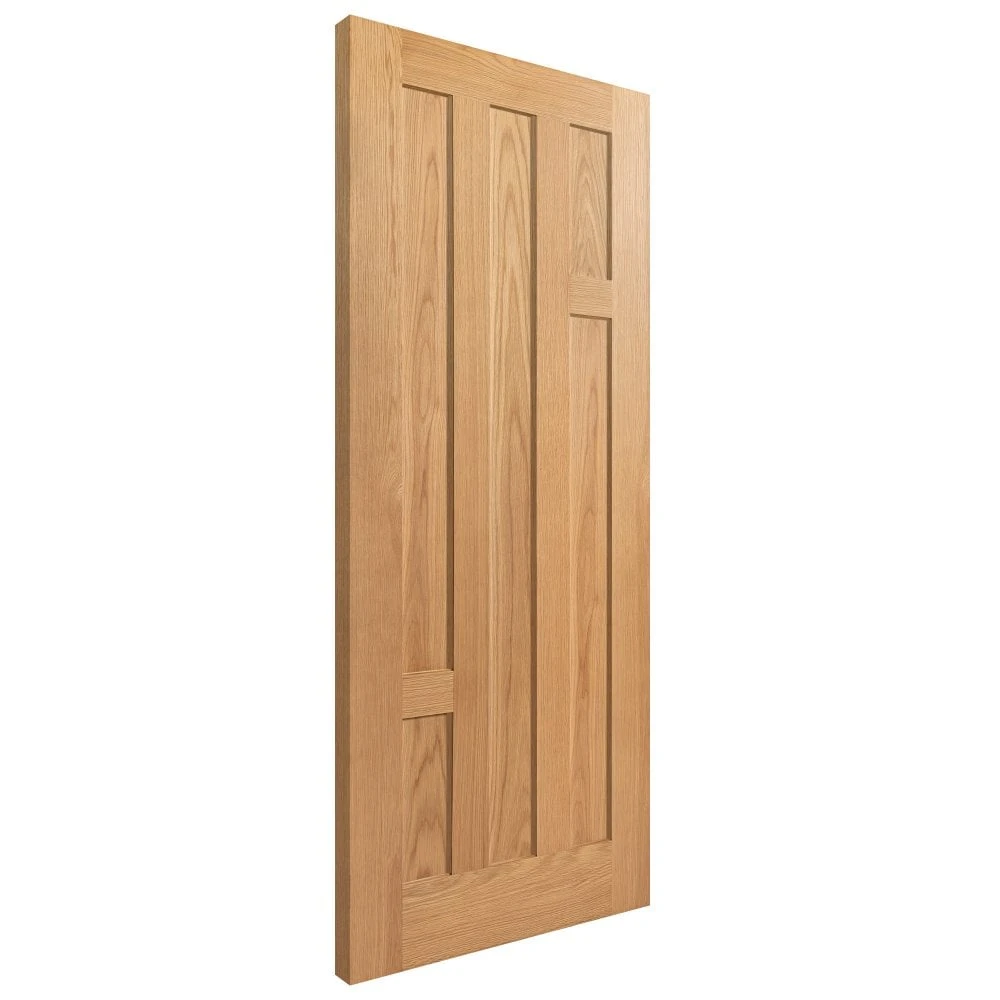 Oak Internal Fully Finished Stamford 5 Panel FD30 Fire Door (108076) 2 Oak Internal Fully Finished Stamford 5 Panel FD30 Fire Door (108076) - Image 2