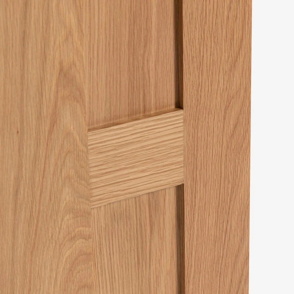 Oak Internal Fully Finished Stamford 5 Panel FD30 Fire Door (108076) 4 Oak Internal Fully Finished Stamford 5 Panel FD30 Fire Door (108076) - Image 4