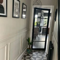 Graphite Black Internal Fully Finished Industrial Studio 5 Light Clear Glass Door (105836) 15 Graphite Black Internal Fully Finished Industrial Studio 5 Light Clear Glass Door (105836) -Oak Door Store 1645445812 03321900