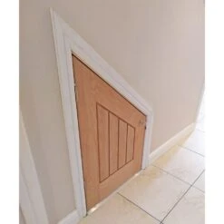 Liberty Doors | Internal Oak Unfinished Farley Angled Under-Stair Cupboard Door (107971)