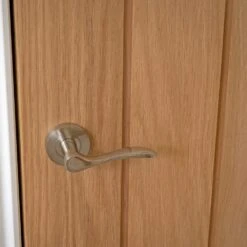 Liberty Doors | Internal Oak Unfinished Farley Angled Under-Stair Cupboard Door (107971) -Oak Door Store 1645794880 03824400