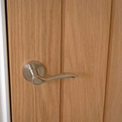 Liberty Doors | Internal Oak Unfinished Farley Angled Under-Stair Cupboard Door (107971) -Oak Door Store 1645794880 03824400