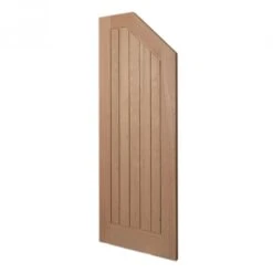 Liberty Doors | Internal Oak Unfinished Farley Angled Under-Stair Cupboard Door (107971) -Oak Door Store 1645794881 77385100