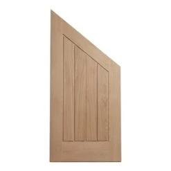 Liberty Doors | Internal Oak Unfinished Farley Angled Under-Stair Cupboard Door (107971) -Oak Door Store 1645794884 60094500