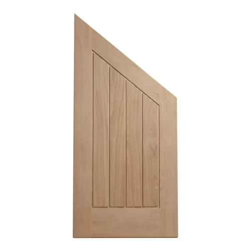 Liberty Doors | Internal Oak Unfinished Farley Angled Under-Stair Cupboard Door (107971) -Oak Door Store 1645794884 60094500