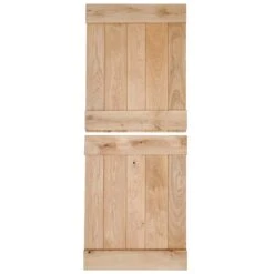 Oak Internal Unfinished Rustic Grange Ledged Solid Stable Door (107966)