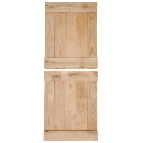 Oak Internal Unfinished Rustic Grange Ledged Solid Stable Door (107966)