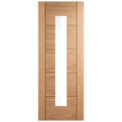 Oak Internal Unfinished Parma 1 Light Clear Glass Door (106922) -Oak Door Store 1646406611 18327600