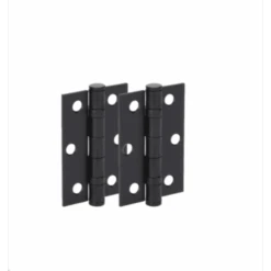 76mm (3'') Ball Bearing Hinge Pair, Matt Black (108611)