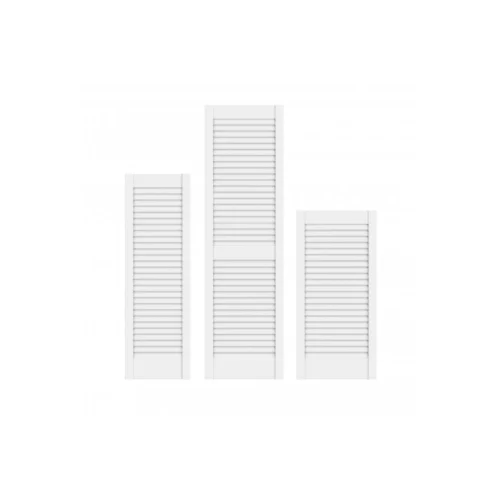 28mm White Painted Open Louvre Door