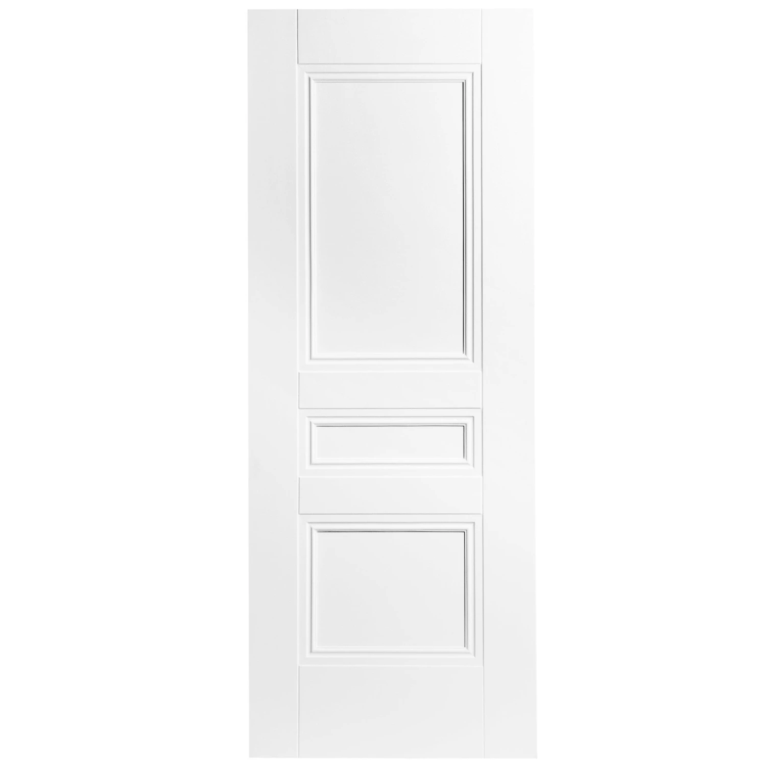 White Internal Primed Elegance Henley 3 Panel FD30 Fire Door (109211) 2 White Internal Primed Elegance Henley 3 Panel FD30 Fire Door (109211) - Image 2