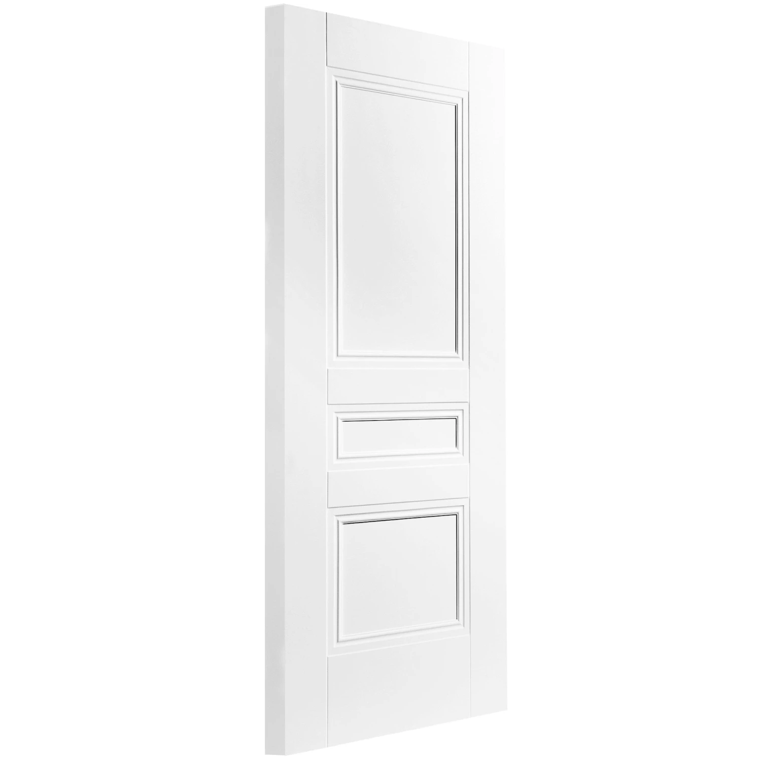 White Internal Primed Elegance Henley 3 Panel FD30 Fire Door (109211) 3 White Internal Primed Elegance Henley 3 Panel FD30 Fire Door (109211) - Image 3
