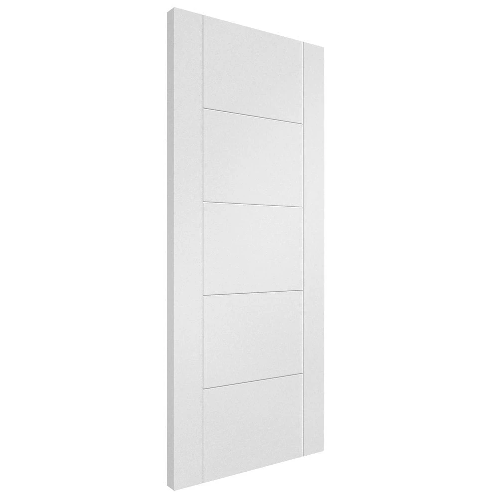 White Internal Primed Parma 5 Panel FD30 Fire Door (110293) 2 White Internal Primed Parma 5 Panel FD30 Fire Door (110293) - Image 2