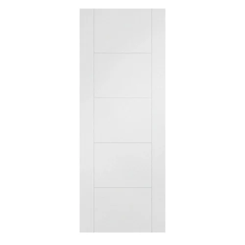 White Internal Primed Parma 5 Panel FD30 Fire Door (110293) -Oak Door Store 1652354484 89851100