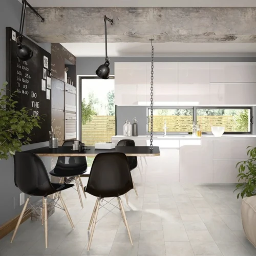 Concrete Beige Stone - Universo Water-Resistant 8mm Water-Resistant Laminate Flooring (113501)