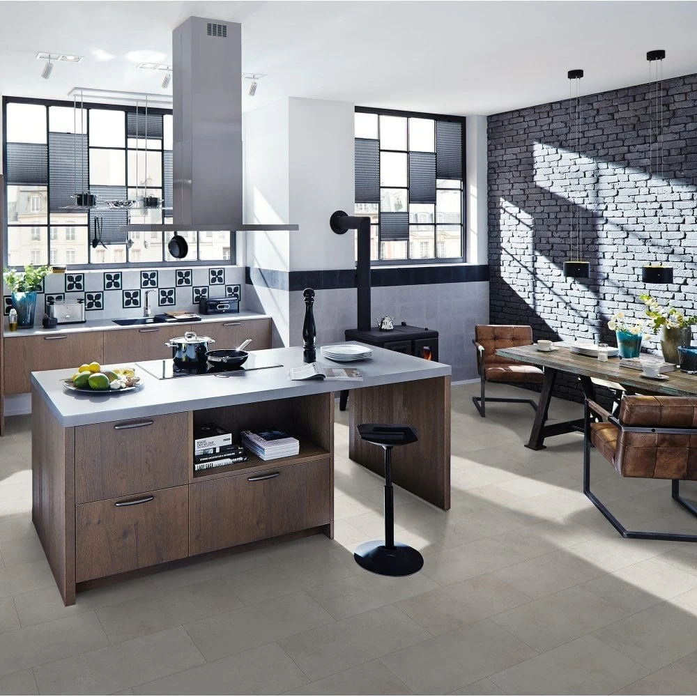 Concrete Beige Stone - Universo Water-Resistant 8mm Water-Resistant Laminate Flooring (113501) 3 Concrete Beige Stone - Universo Water-Resistant 8mm Water-Resistant Laminate Flooring (113501) - Image 3