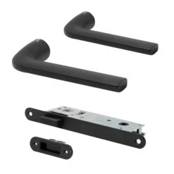 Studio Round Rose Slim Handle Set - Matt Black (115264)