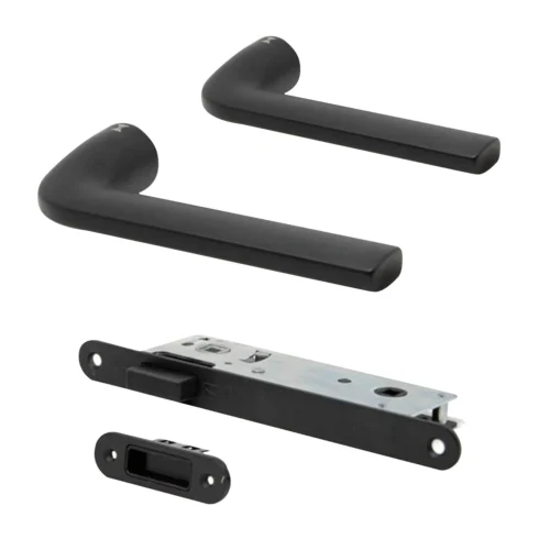 Studio Round Rose Slim Handle Set - Matt Black (115264)