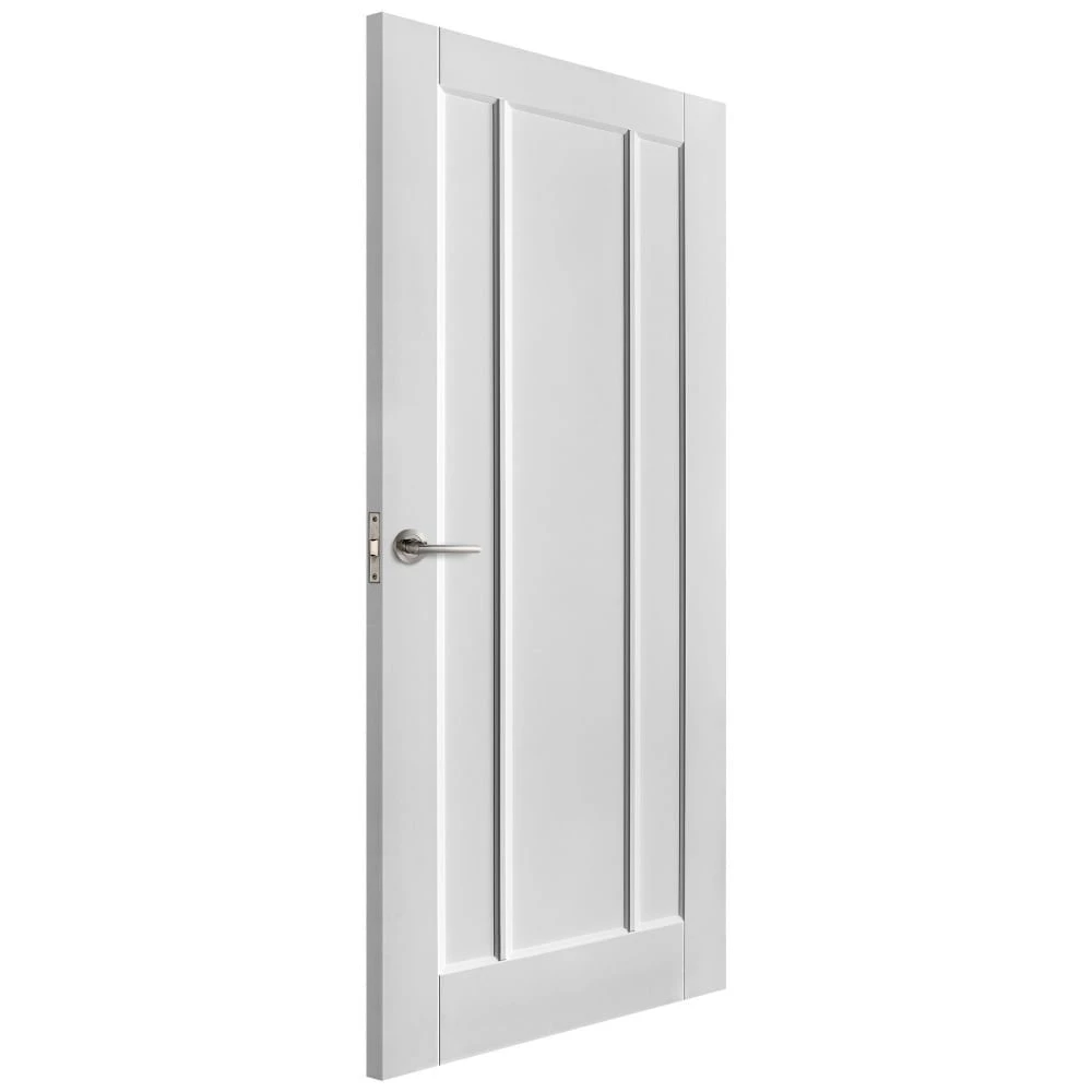 White Internal Primed Toledo 3 Panel Fire Door (115601) 2 White Internal Primed Toledo 3 Panel Fire Door (115601) - Image 2