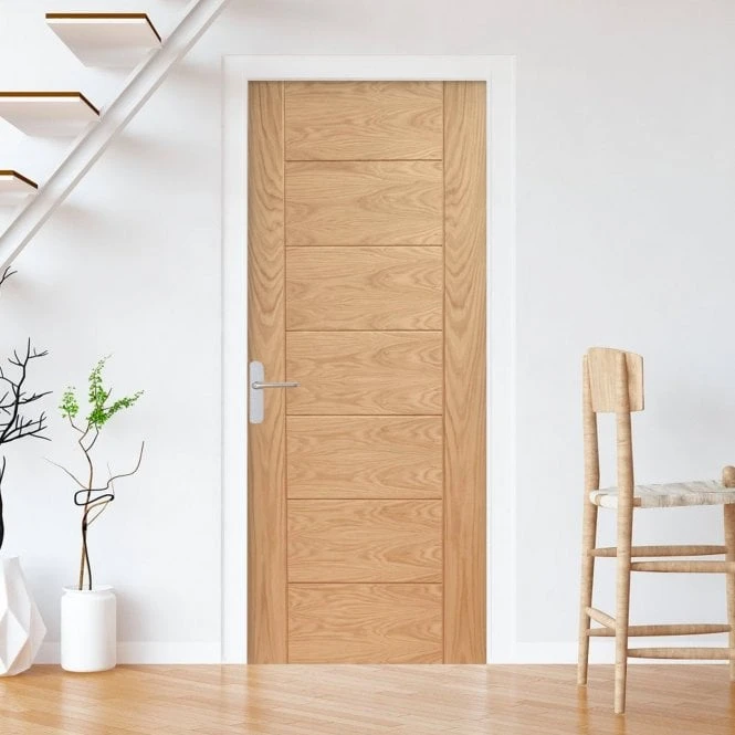 Oak Internal Fully Finished Pedrena 7 Panel FD30 Fire Door (93639) 1 Oak Internal Fully Finished Pedrena 7 Panel FD30 Fire Door (93639)