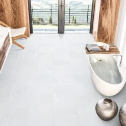 White Marble - Lustre SPC 6mm Matt Rigid Core Vinyl Flooring (108421)