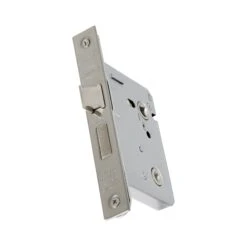 E-Series 65mm (2.5'') Mortice Bathroom Lock - Polished Nickel (51810)
